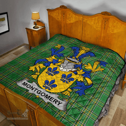Scottish Montgomery Irish Coat of Arms Family Crest Quilt Irish National Tartan Irish County Quilts