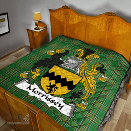 Scottish Morrissey Irish Coat of Arms Family Crest Quilt Irish National Tartan Irish County Quilts