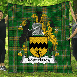 Scottish Morrissey Irish Coat of Arms Family Crest Quilt Irish National Tartan Irish County Quilts