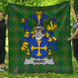 Scottish Ward Irish Coat of Arms Family Crest Quilt Irish National Tartan Irish County Quilts