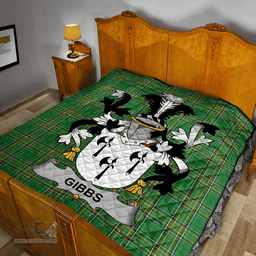 Scottish Gibbs Irish Coat of Arms Family Crest Quilt Irish National Tartan Irish County Quilts