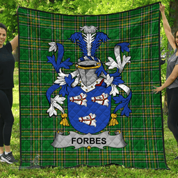 Scottish Forbes Irish Coat of Arms Family Crest Quilt Irish National Tartan Irish County Quilts