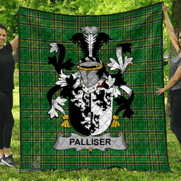 Scottish Palliser Irish Coat of Arms Family Crest Quilt Irish National Tartan Irish County Quilts