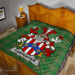 Scottish Carpenter Irish Coat of Arms Family Crest Quilt Irish National Tartan Irish County Quilts