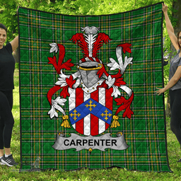 Scottish Carpenter Irish Coat of Arms Family Crest Quilt Irish National Tartan Irish County Quilts