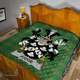 Scottish Judge Irish Coat of Arms Family Crest Quilt Irish National Tartan Irish County Quilts