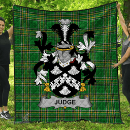Scottish Judge Irish Coat of Arms Family Crest Quilt Irish National Tartan Irish County Quilts