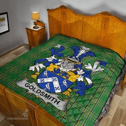 Scottish Goldsmith Irish Coat of Arms Family Crest Quilt Irish National Tartan Irish County Quilts