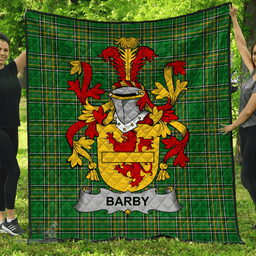 Scottish Barby Irish Coat of Arms Family Crest Quilt Irish National Tartan Irish County Quilts