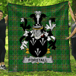 Scottish Forstall Irish Coat of Arms Family Crest Quilt Irish National Tartan Irish County Quilts
