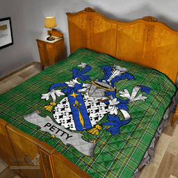 Scottish Petty Irish Coat of Arms Family Crest Quilt Irish National Tartan Irish County Quilts