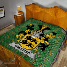 Scottish O?Neill Irish Coat of Arms Family Crest Quilt Irish National Tartan Irish County Quilts