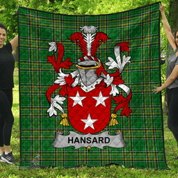 Scottish Hansard Irish Coat of Arms Family Crest Quilt Irish National Tartan Irish County Quilts