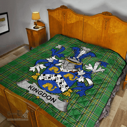 Scottish Kingdon Irish Coat of Arms Family Crest Quilt Irish National Tartan Irish County Quilts