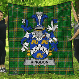 Scottish Kingdon Irish Coat of Arms Family Crest Quilt Irish National Tartan Irish County Quilts