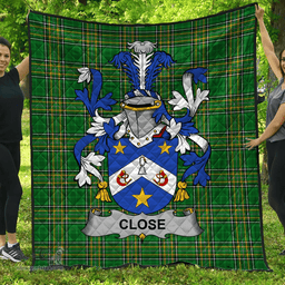Scottish Close Irish Coat of Arms Family Crest Quilt Irish National Tartan Irish County Quilts