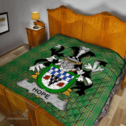 Scottish Hope Irish Coat of Arms Family Crest Quilt Irish National Tartan Irish County Quilts