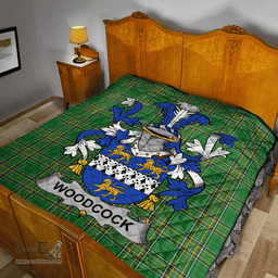 Scottish Woodcock Irish Coat of Arms Family Crest Quilt Irish National Tartan Irish County Quilts