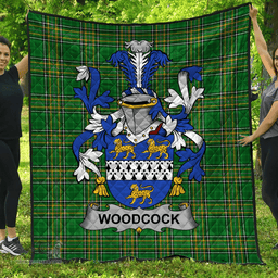 Scottish Woodcock Irish Coat of Arms Family Crest Quilt Irish National Tartan Irish County Quilts