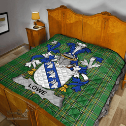 Scottish Lowe Irish Coat of Arms Family Crest Quilt Irish National Tartan Irish County Quilts
