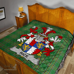 Scottish Rice Irish Coat of Arms Family Crest Quilt Irish National Tartan Irish County Quilts