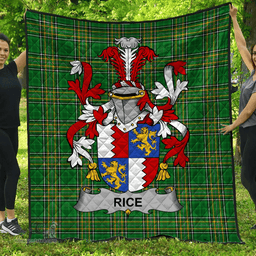 Scottish Rice Irish Coat of Arms Family Crest Quilt Irish National Tartan Irish County Quilts