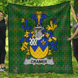 Scottish Cramer Irish Coat of Arms Family Crest Quilt Irish National Tartan Irish County Quilts