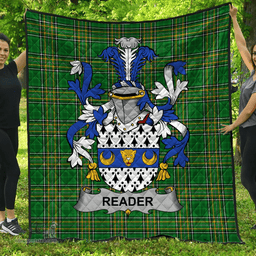 Scottish Reader Irish Coat of Arms Family Crest Quilt Irish National Tartan Irish County Quilts
