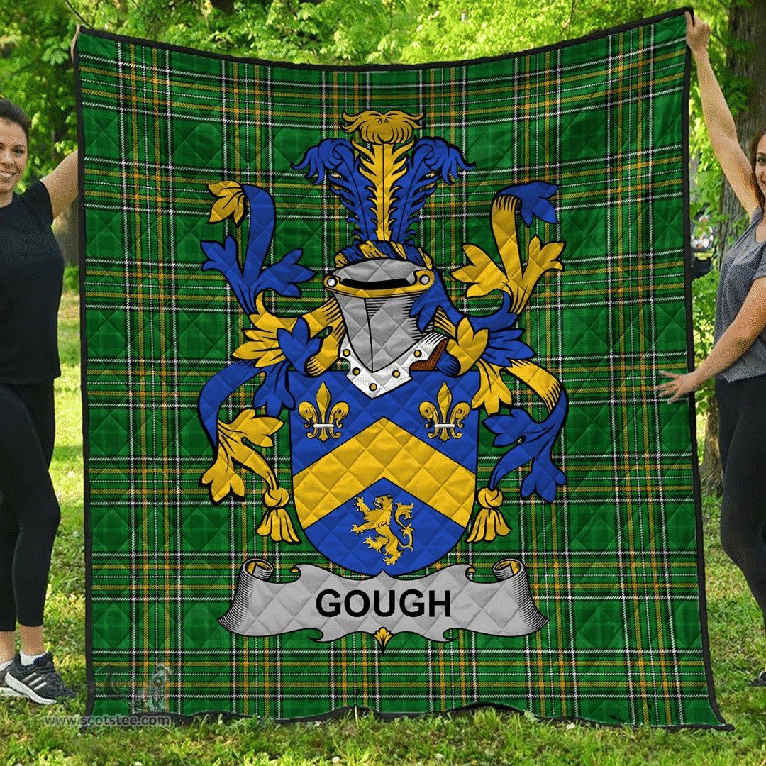 Scottish Gough Irish Coat of Arms Family Crest Quilt Irish National Tartan Irish County Quilts