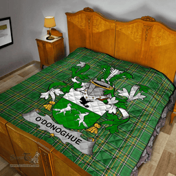 Scottish O'Donoghue Irish Coat of Arms Family Crest Quilt Irish National Tartan Irish County Quilts