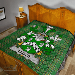 Scottish Lloyd Irish Coat of Arms Family Crest Quilt Irish National Tartan Irish County Quilts