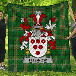 Scottish Fitz-Row Irish Coat of Arms Family Crest Quilt Irish National Tartan Irish County Quilts