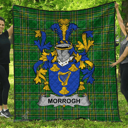 Scottish Morrogh Or Morrow Irish Coat of Arms Family Crest Quilt Irish National Tartan Irish County Quilts