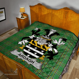 Scottish Ardagh Irish Coat of Arms Family Crest Quilt Irish National Tartan Irish County Quilts