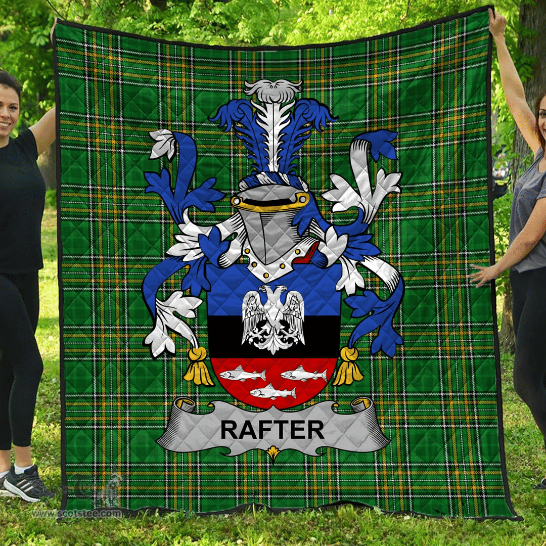 Scottish Rafter Irish Coat of Arms Family Crest Quilt Irish National Tartan Irish County Quilts