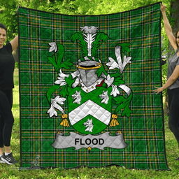 Scottish Flood Irish Coat of Arms Family Crest Quilt Irish National Tartan Irish County Quilts