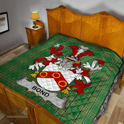 Scottish Bond Irish Coat of Arms Family Crest Quilt Irish National Tartan Irish County Quilts