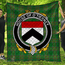 Scottish House Of O'Tierney Irish Coat of Arms Family Crest Quilt Irish National Tartan Irish County Quilts