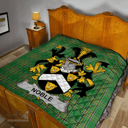 Scottish Noble Irish Coat of Arms Family Crest Quilt Irish National Tartan Irish County Quilts