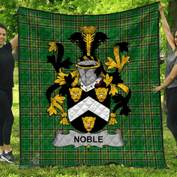 Scottish Noble Irish Coat of Arms Family Crest Quilt Irish National Tartan Irish County Quilts