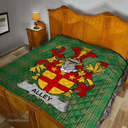 Scottish Alley Irish Coat of Arms Family Crest Quilt Irish National Tartan Irish County Quilts
