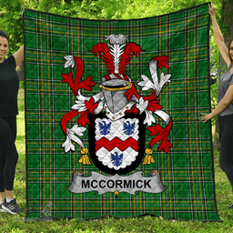 Scottish Mccormick Irish Coat of Arms Family Crest Quilt Irish National Tartan Irish County Quilts