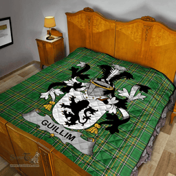 Scottish Guillim Irish Coat of Arms Family Crest Quilt Irish National Tartan Irish County Quilts