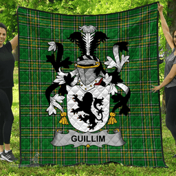 Scottish Guillim Irish Coat of Arms Family Crest Quilt Irish National Tartan Irish County Quilts