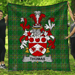 Scottish Thomas Irish Coat of Arms Family Crest Quilt Irish National Tartan Irish County Quilts