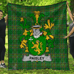 Scottish Paisley Irish Coat of Arms Family Crest Quilt Irish National Tartan Irish County Quilts