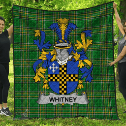Scottish Whitney Irish Coat of Arms Family Crest Quilt Irish National Tartan Irish County Quilts