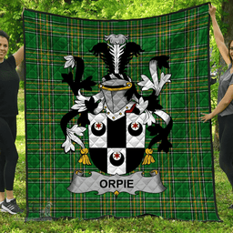 Scottish Orpie Irish Coat of Arms Family Crest Quilt Irish National Tartan Irish County Quilts