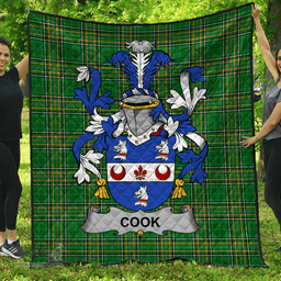 Scottish Cook Irish Coat of Arms Family Crest Quilt Irish National Tartan Irish County Quilts