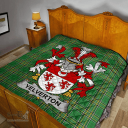 Scottish Yelverton Irish Coat of Arms Family Crest Quilt Irish National Tartan Irish County Quilts